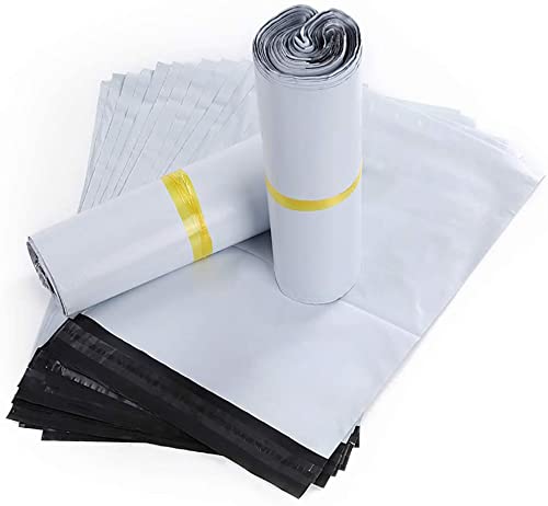 HVDHYY Bolsas para Envíos Sobres de Postales Plástico de Genérico Envío por correo Bolsas Polietileno Autoadhesivas Embalaje Sobres para Postales Blanco Bolsas Opaca (45CMX32CM)