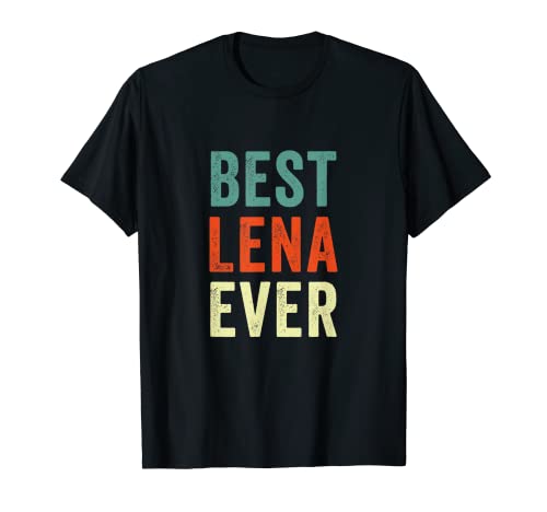 Idea de regalo de broma con el nombre de la mejor Lena de to Camiseta