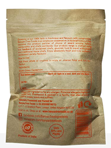 Idukku Cardamomo Verde Entero ,100g