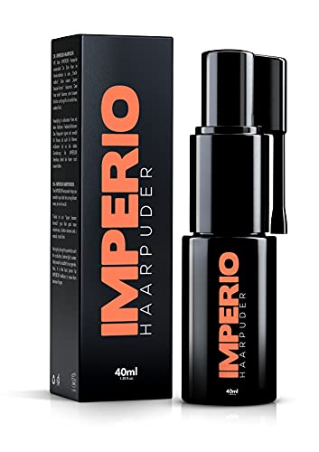 IMPERIO Polvo para el pelo con efecto mate para mujeres y hombres, volumen en polvo para peinar y fijar en calidad de peluquería prémium, aspecto mate sin pegarse (40 ml)