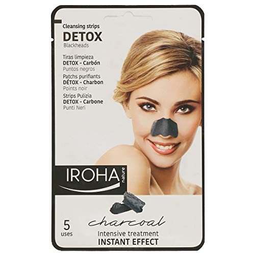 IROHA Nature tiras faciales limpiadoras detox carbón sachet 5 uds