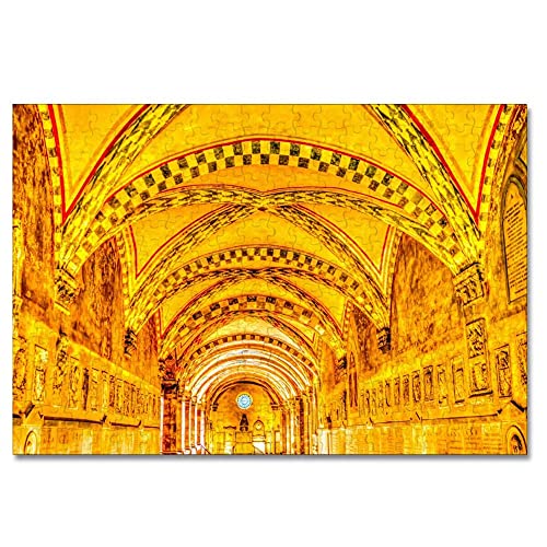 Italia Santa Maria Novella Florencia Rompecabezas para Adultos, 300 Piezas, Rompecabezas de Madera para niños, Regalo de Viaje, Recuerdo, 16.5 × 12 Pulgadas