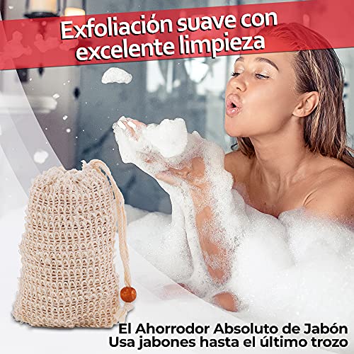 Jabón de Alepo 60% Aceite de Oliva 40% Aceite de Laurel(aprox. 200gr) + 1x Bolsas de Jabón de Sisal | Jabón para el Pelo, Jabón de Afeitar