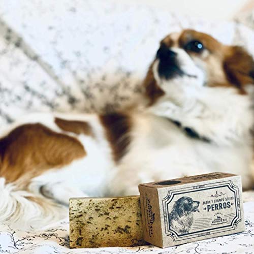 Jabón Zorro D’Avi | Champú Sólido Natural y Ecológico para Perros | 120 gr | Jabón Sólido para Perros | Antiséptico y Repelente | Fabricado en España