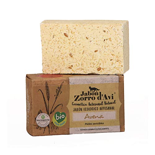 Jabón Zorro D’Avi Jabón Natural Ecológico de Avena para Pieles Sensibles - 120 gr