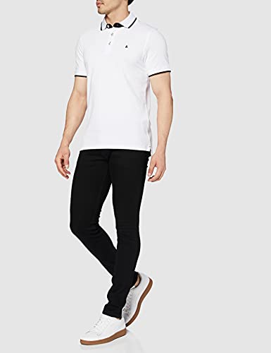 Jack & Jones Jjepaulos Polo SS Noos, Blanco (Vapor White), M para Hombre