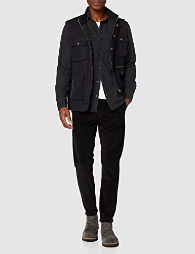 Jack & Jones Jjesheridan Shirt L/s Camisa Vaquera, Negro (Black Denim Fit:Slim), Medium para Hombre