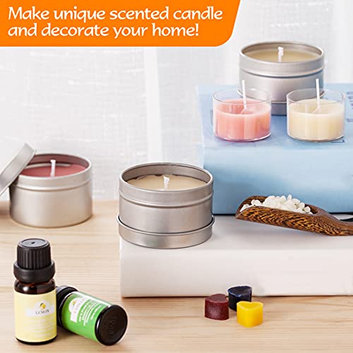 JBEIY Kit para Hacer Velas, Kit de Velas Perfumadas, Kit Velas Caseras con Herramientas Completas, Kit Velas Aromaticas Fabricacion para Principiantes Adultos