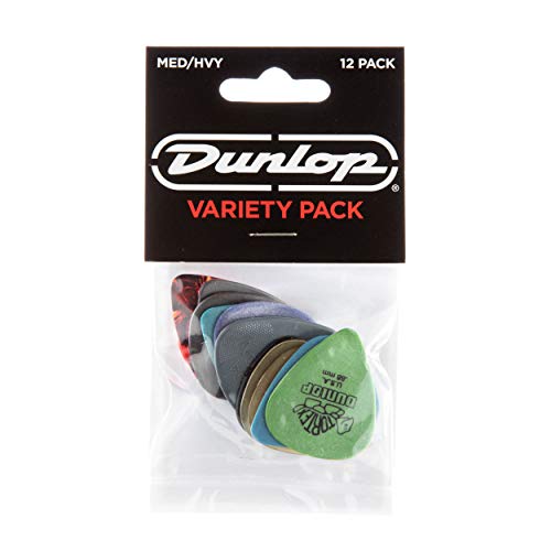 Jim Dunlop pvp102 Variedad Medio/pesado reproductor de púa de guitarra (Pack de 12)