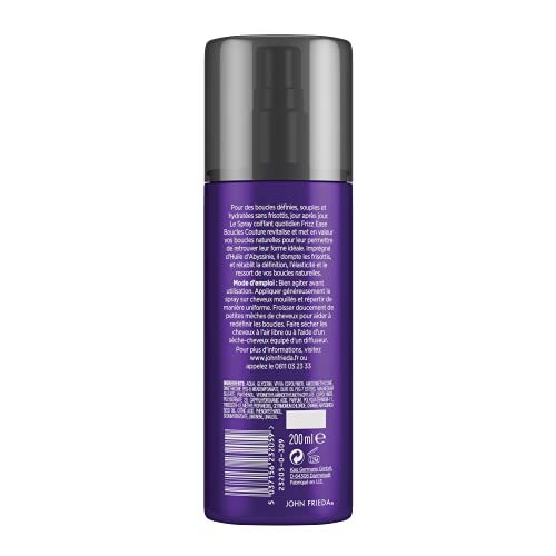 John Frieda Spray coiffant Boucles Couture - Frizz Ease - Le flacon de 200ml