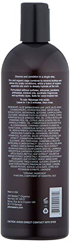 John Masters Organics Champú y Acondicionador 2 en 1 para Cuero Cabelludo Seco con Zinc y Salvia 473 ml