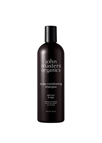 John Masters Organics Champú y Acondicionador 2 en 1 para Cuero Cabelludo Seco con Zinc y Salvia 473 ml