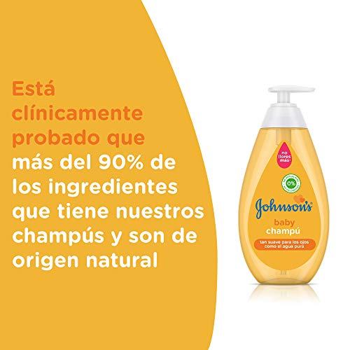 Johnson's Baby Champú Clásico, pelo suave, brillante e hidratado - 500 ml