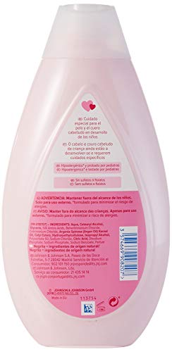 Johnson's Gotas de Brillo Acondicionador para niños, cabellos más brillantes, suaves y sedosos - 3 x 500 ml