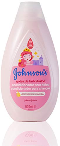 Johnson's Gotas de Brillo Acondicionador para niños, cabellos más brillantes, suaves y sedosos - 3 x 500 ml