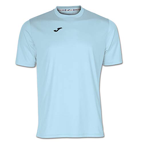 Joma Combi - Camiseta de Manga Corta, Hombre, Azul (Celeste), XL