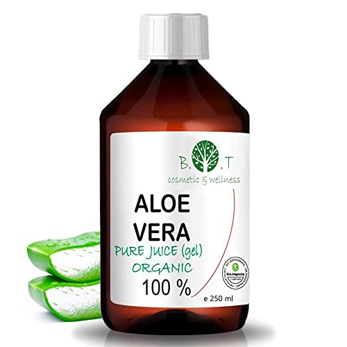 Jugo de Aloe Vera Puro. Aloe Vera 100% Natural. Zumo Líquido de Aloe Vera Detox. Aloe Vera Original de España. Jugo Concentrado directamente de la Planta - 250 ml