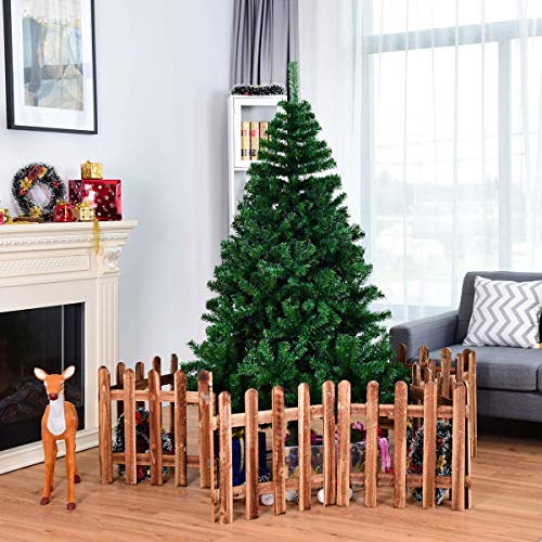 JY&WIN Árbol de Navidad, 5 pies, Premium, con bisagras, Abeto Canadiense, árbol de Navidad, árbol de Navidad, Desmontable, fácil de configurar con Soporte de Metal, 258 Puntas, Premium, Plegable, c