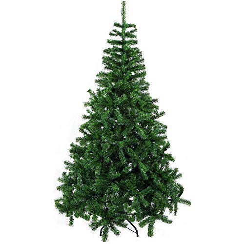 JY&WIN Árbol de Navidad, 5 pies, Premium, con bisagras, Abeto Canadiense, árbol de Navidad, árbol de Navidad, Desmontable, fácil de configurar con Soporte de Metal, 258 Puntas, Premium, Plegable, c