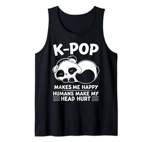 K-Pop me hace felices hacer que la cabeza lastime K-Pop Camiseta sin Mangas