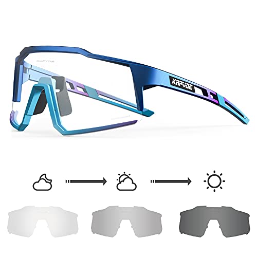 KAPVOE Gafas de Ciclismo Fotocromáticas con TR90 Gafas de Sol Deportivas Mujeres Hombres Running Transparente MTB Bicicleta Accesorios 05