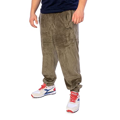 Karl Kani Sean John Classic Logo - Pantalones de chándal para hombre, verde oliva, L