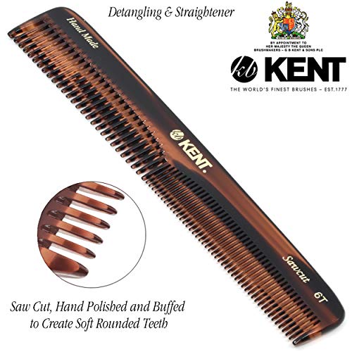 Kent Brushes Peine para Cabello (6T, Marrón)