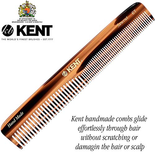 Kent Brushes Peine para Cabello (6T, Marrón)