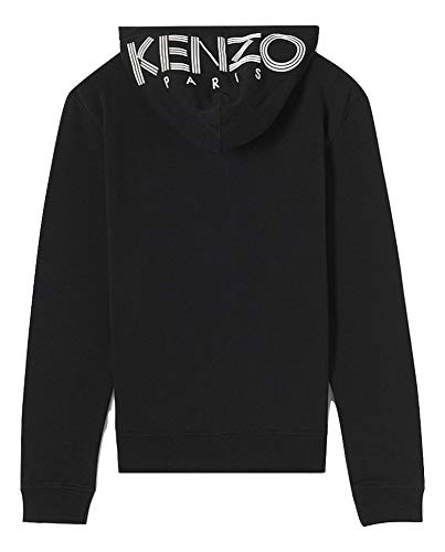 Kenzo Chaqueta con capucha para hombre con logotipo impreso. Negro S