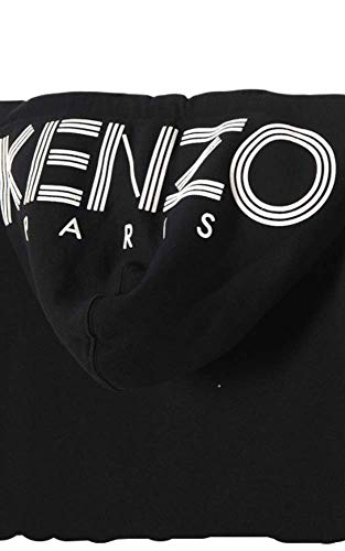 Kenzo Chaqueta con capucha para hombre con logotipo impreso. Negro S