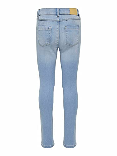 Kids ONLY KONROYAL Life REG Skinny BJ13333 Noos Jeans, Light Blue Denim, 128 para Niñas