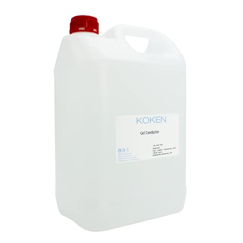 KOKEN - Gel Conductor Ultrasonidos 5L - Uso Profesional para Ultrasonidos, Electroterapia, Radiofrecuencia Gran Eficacia