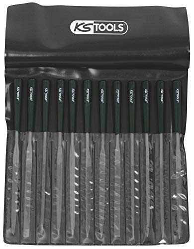 KS Tools 140.3050 - Pack de 12 piezas con juego de limas de aguja (tamaño: 145 mm de longitud)