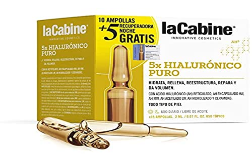 la Cabine Ampollas Hialuronico Puro 10x2 ml + Recuperadora Noche 5x2 ml 30 ml (8435534404383)