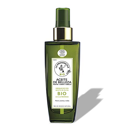 La Provençale Bio, Aceite de Belleza Multiusos con Aceite de Oliva BIO, para Rostro, Cuerpo y Cabello, Nutre y Repara Intensamente la Piel, 100 ml