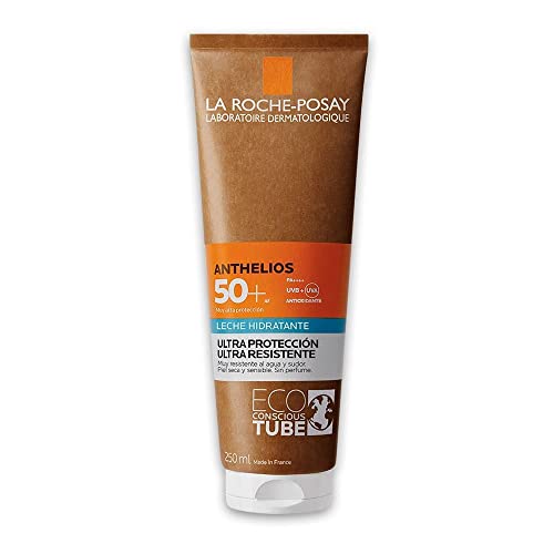 La Roche-Posay Anthelios Leche Hidratante Spf50+ Protector Solar Cuerpo Piel Sensible, Vanilla, 250 Mililitro