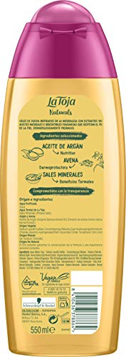 La Toja Naturals - Gel De Baño Con Aceite De Argán Y Avena - 12uds de 550ml (6.600ml) – Ingredientes naturales y fórmulas veganas – Fragancias que dejan huella