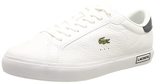 Lacoste POWERCOURT 0721 2 SFA, Zapatillas Mujer, Wht/Nvy/Red, 35.5 EU