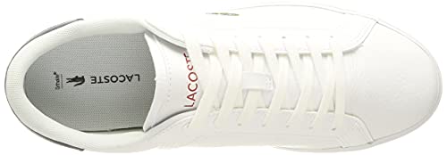 Lacoste POWERCOURT 0721 2 SFA, Zapatillas Mujer, Wht/Nvy/Red, 35.5 EU