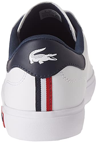 Lacoste POWERCOURT TRI22 1 SMA, Zapatillas Hombre, Wht/Nvy/Red, 47 EU