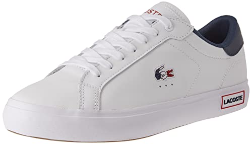 Lacoste POWERCOURT TRI22 1 SMA, Zapatillas Hombre, Wht/Nvy/Red, 47 EU