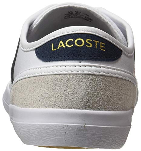 Lacoste Sideline TRI1 CMA, Zapatillas Hombre, Blanc Wht Nvy Red, 44 EU