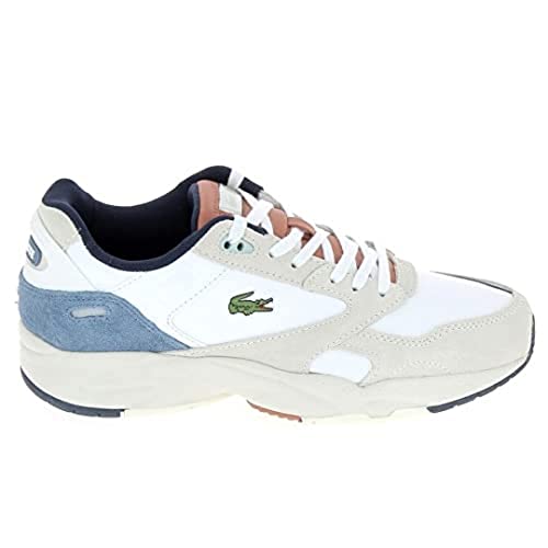 Lacoste Storm 96 LO 0321 1 SMA, Zapatillas Hombre, Off Wht/BLU, 42 EU