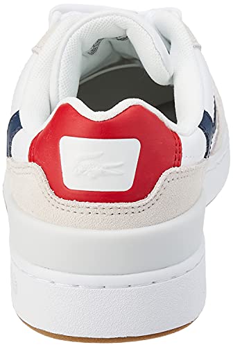 Lacoste T-Clip 0120 2 SFA, Zapatillas Mujer, Wht/Nvy/Red, 39.5 EU