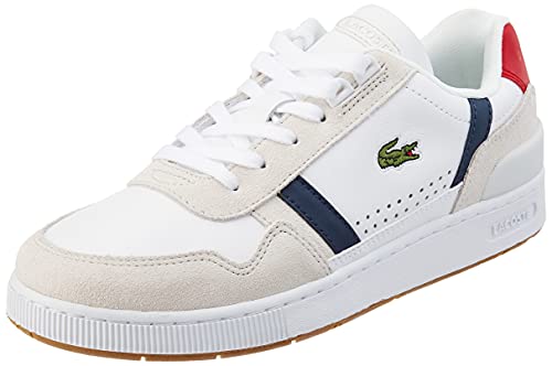 Lacoste T-Clip 0120 2 SFA, Zapatillas Mujer, Wht/Nvy/Red, 39.5 EU