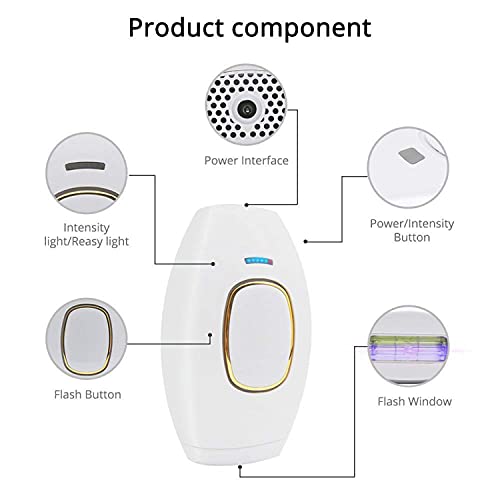 LEADALL Depilación para Mujeres Y Hombres, Dispositivo De Depilación Facial con Modo Automático/Manual Máquina Depilatoria Indolora para Rostro Piernas Brazos Cuerpo Entero,Rosado,For US