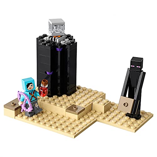 LEGO 21151 Minecraft La Batalla en el End Juguete de Construcción con Dragón Ender y Mini Figura de Enderman