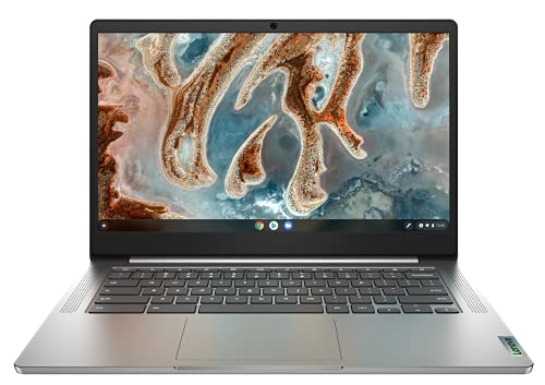 Lenovo IdeaPad 3 Chromebook Gen 6 - Portátil 14" FullHD (MediaTek MT8183, 4GB RAM, 64GB eMMC, Arm Mali-G72 MP3 GPU, Chrome OS) Color Gris - Teclado QWERTY Español