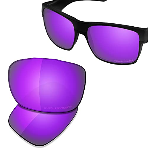 Lentes de repuesto para gafas de sol Oakley TwoFace de Saucer, (High Defense - Violet Purple Polarized), Talla única