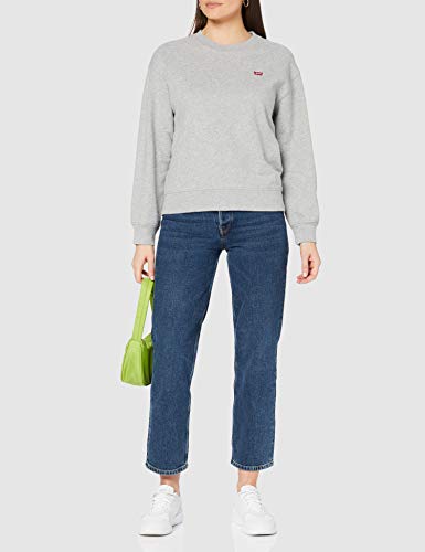 Levi's Standard Crew Sudadera, Smokestack Heather, M para Mujer